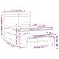 vidaXL Boxspringbett mit Matratze Taupe 140x190 cm Stoff vidaXL Boxspringbett mit Matratze Taupe 140x190 cm Stoff
