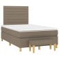 vidaXL Boxspringbett mit Matratze Taupe 120x200 cm Stoff vidaXL Boxspringbett mit Matratze Taupe 120x200 cm Stoff