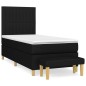 vidaXL Boxspringbett mit Matratze Schwarz 80x200 cm Stoff vidaXL Boxspringbett mit Matratze Schwarz 80x200 cm Stoff