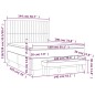 vidaXL Boxspringbett mit Matratze Blau 140x190 cm Stoff vidaXL Boxspringbett mit Matratze Blau 140x190 cm Stoff