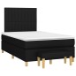vidaXL Boxspringbett mit Matratze Schwarz 120x200 cm Stoff vidaXL Boxspringbett mit Matratze Schwarz 120x200 cm Stoff