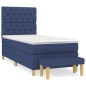 vidaXL Boxspringbett mit Matratze Blau 80x200 cm Stoff vidaXL Boxspringbett mit Matratze Blau 80x200 cm Stoff