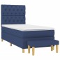 vidaXL Boxspringbett mit Matratze Blau 80x200 cm Stoff vidaXL Boxspringbett mit Matratze Blau 80x200 cm Stoff
