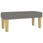 vidaXL Boxspringbett mit Matratze Dunkelgrau 80x200 cm Stoff vidaXL Boxspringbett mit Matratze Dunkelgrau 80x200 cm Stoff
