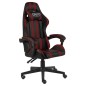 Gaming-Stuhl Schwarz und Weinrot Kunstleder Gaming-Stuhl Schwarz und Weinrot Kunstleder