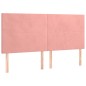vidaXL Boxspringbett mit Matratze Rosa 200x200 cm Samt vidaXL Boxspringbett mit Matratze Rosa 200x200 cm Samt