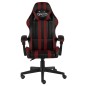 Gaming-Stuhl Schwarz und Weinrot Kunstleder Gaming-Stuhl Schwarz und Weinrot Kunstleder