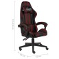 Gaming-Stuhl Schwarz und Weinrot Kunstleder Gaming-Stuhl Schwarz und Weinrot Kunstleder