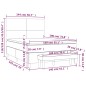 vidaXL Boxspringbett mit Matratze Dunkelgrau 140x190 cm Samt vidaXL Boxspringbett mit Matratze Dunkelgrau 140x190 cm Samt