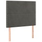 vidaXL Boxspringbett mit Matratze Dunkelgrau 90x200 cm Samt vidaXL Boxspringbett mit Matratze Dunkelgrau 90x200 cm Samt