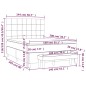 vidaXL Boxspringbett mit Matratze Schwarz 140x200 cm Samt vidaXL Boxspringbett mit Matratze Schwarz 140x200 cm Samt