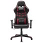 Gaming-Stuhl Schwarz und Weinrot Kunstleder Gaming-Stuhl Schwarz und Weinrot Kunstleder