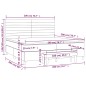 vidaXL Boxspringbett mit Matratze Hellgrau 200x200 cm Samt vidaXL Boxspringbett mit Matratze Hellgrau 200x200 cm Samt