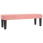 vidaXL Boxspringbett mit Matratze Rosa 200x200 cm Samt vidaXL Boxspringbett mit Matratze Rosa 200x200 cm Samt