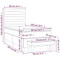 vidaXL Boxspringbett mit Matratze Dunkelgrau 80x200 cm Samt vidaXL Boxspringbett mit Matratze Dunkelgrau 80x200 cm Samt