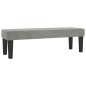 vidaXL Boxspringbett mit Matratze Hellgrau 180x200 cm Samt vidaXL Boxspringbett mit Matratze Hellgrau 180x200 cm Samt