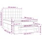 vidaXL Boxspringbett mit Matratze Hellgrau 140x200 cm Samt vidaXL Boxspringbett mit Matratze Hellgrau 140x200 cm Samt