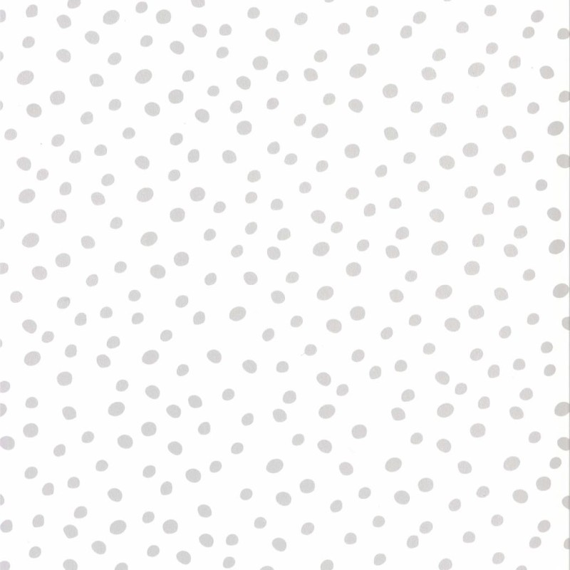 Fabulous World Tapete Dots Weiß und Grau 67106-1