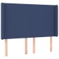 vidaXL Boxspringbett mit Matratze & LED Blau 140x190 cm Stoff vidaXL Boxspringbett mit Matratze & LED Blau 140x190 cm Stoff
