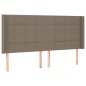 vidaXL Boxspringbett mit Matratze & LED Taupe 180x200 cm Stoff vidaXL Boxspringbett mit Matratze & LED Taupe 180x200 cm Stoff