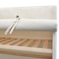 Schrank Stoff und Kiefernholz 110 x 40 x 170 cm Schrank Stoff und Kiefernholz 110 x 40 x 170 cm