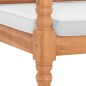 vidaXL Batavia Gartenbank mit Polstern 120 cm Teak vidaXL Batavia Gartenbank mit Polstern 120 cm Teak