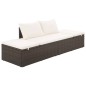 Gartenbett Braun 195×60 cm Poly Rattan Gartenbett Braun 195×60 cm Poly Rattan