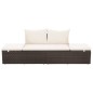 Gartenbett Braun 195×60 cm Poly Rattan Gartenbett Braun 195×60 cm Poly Rattan