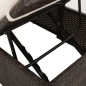 Gartenbett Braun 195×60 cm Poly Rattan Gartenbett Braun 195×60 cm Poly Rattan