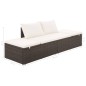 Gartenbett Braun 195×60 cm Poly Rattan Gartenbett Braun 195×60 cm Poly Rattan
