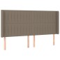 vidaXL Boxspringbett mit Matratze & LED Taupe 160x200 cm Stoff vidaXL Boxspringbett mit Matratze & LED Taupe 160x200 cm Stoff