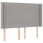 vidaXL Boxspringbett mit Matratze & LED Hellgrau 140x200 cm Stoff vidaXL Boxspringbett mit Matratze & LED Hellgrau 140x200 cm Stoff