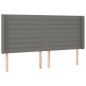 vidaXL Boxspringbett mit Matratze & LED Dunkelgrau 180x200 cm Stoff vidaXL Boxspringbett mit Matratze & LED Dunkelgrau 180x200 cm Stoff