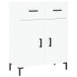 Highboard Weiß 69,5x34x180 cm Holzwerkstoff Highboard Weiß 69,5x34x180 cm Holzwerkstoff