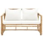 2-Sitzer Gartensofa mit Polstern Bambus 2-Sitzer Gartensofa mit Polstern Bambus