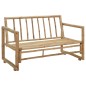 2-Sitzer Gartensofa mit Polstern Bambus 2-Sitzer Gartensofa mit Polstern Bambus