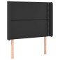 vidaXL Boxspringbett mit Matratze & LED Schwarz 90x190 cm Kunstleder vidaXL Boxspringbett mit Matratze & LED Schwarz 90x190 cm Kunstleder
