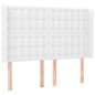 vidaXL Boxspringbett mit Matratze & LED Weiß 140x200 cm Kunstleder vidaXL Boxspringbett mit Matratze & LED Weiß 140x200 cm Kunstleder