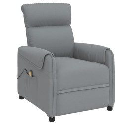 Massagesessel Hellgrau Stoff