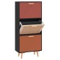 vidaXL Schuhschrank Schwarz 52x25x120 cm Holzwerkstoff vidaXL Schuhschrank Schwarz 52x25x120 cm Holzwerkstoff