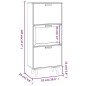 vidaXL Schuhschrank Schwarz 52x25x120 cm Holzwerkstoff vidaXL Schuhschrank Schwarz 52x25x120 cm Holzwerkstoff