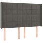 vidaXL Boxspringbett mit Matratze & LED Dunkelgrau 140x200 cm Samt vidaXL Boxspringbett mit Matratze & LED Dunkelgrau 140x200 cm Samt
