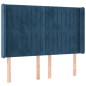 vidaXL Boxspringbett mit Matratze & LED Dunkelblau 140x190 cm Samt vidaXL Boxspringbett mit Matratze & LED Dunkelblau 140x190 cm Samt