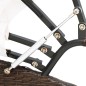 vidaXL Outdoor-Loungebett mit Dach Poly Rattan Braun vidaXL Outdoor-Loungebett mit Dach Poly Rattan Braun