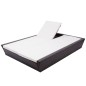 vidaXL Outdoor-Lounge-Bett mit Polster Poly Rattan Braun vidaXL Outdoor-Lounge-Bett mit Polster Poly Rattan Braun