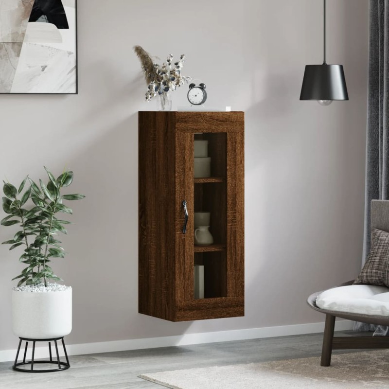 Wandschrank Braun Eichen-Optik 34,5x34x90 cm Wandschrank Braun Eichen-Optik 34,5x34x90 cm