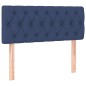vidaXL Boxspringbett mit Matratze Blau 90x190 cm Stoff vidaXL Boxspringbett mit Matratze Blau 90x190 cm Stoff