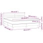 vidaXL Boxspringbett mit Matratze Schwarz 160x200 cm Stoff vidaXL Boxspringbett mit Matratze Schwarz 160x200 cm Stoff