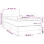 vidaXL Boxspringbett mit Matratze & LED Dunkelblau 80x200 cm Samt vidaXL Boxspringbett mit Matratze & LED Dunkelblau 80x200 cm Samt
