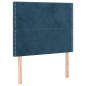 vidaXL Boxspringbett mit Matratze Dunkelblau 90x190 cm Samt vidaXL Boxspringbett mit Matratze Dunkelblau 90x190 cm Samt